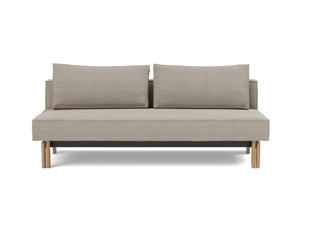 Canapea extensibila Sly Wood 140x200 cm, tesatura la alegere #material_579-kenya-gravel