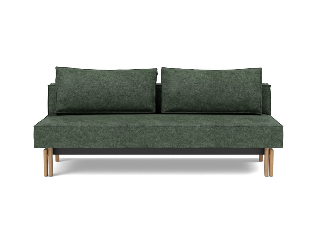 Canapea extensibila Sly Wood 140x200 cm, tesatura la alegere #material_281-avella-pine-green
