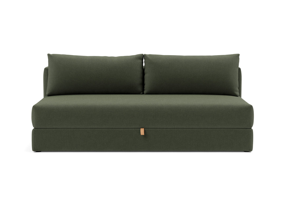 Canapea extensibila Osvald 150x200cm, tesatura la alegere #material_413-esina-olive-green