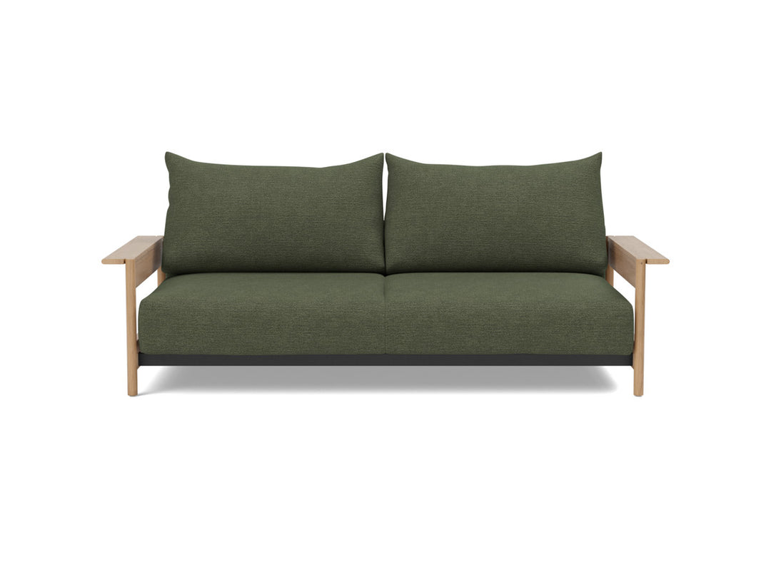 Canapea extensibila Malloy Wood 150x200cm, tesatura la alegere #material_353-taura-forest