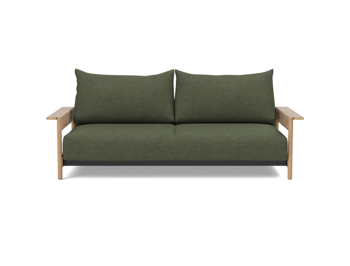 Canapea extensibila Malloy Wood 150x200cm, tesatura la alegere #material_353-taura-forest