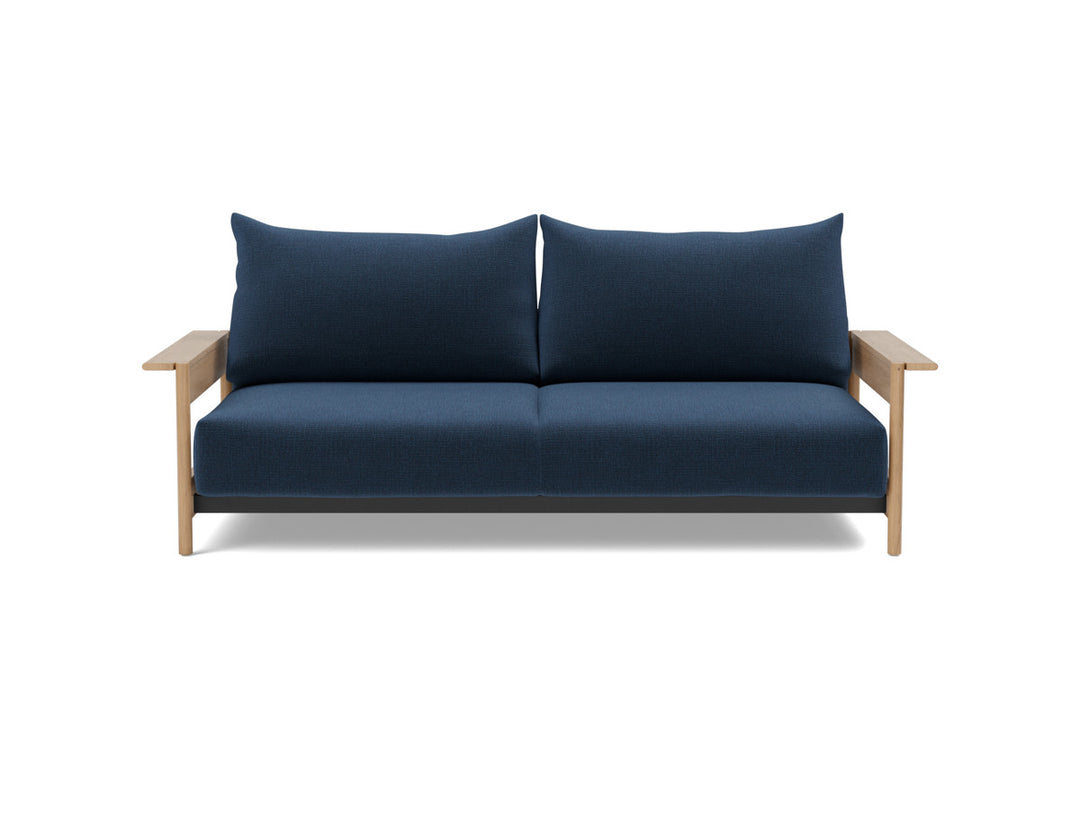 Canapea extensibila Malloy Wood 150x200cm, tesatura la alegere #material_414-esina-indigo-blue