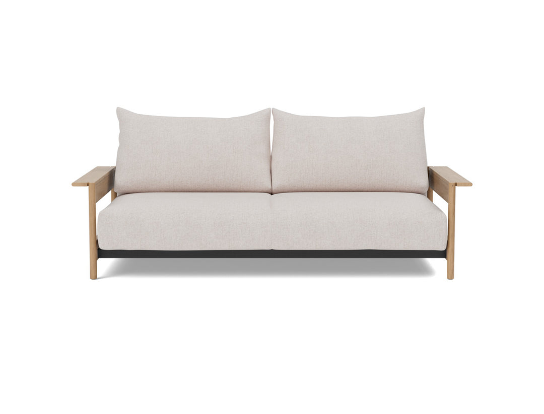 Canapea extensibila Malloy Wood 150x200cm, tesatura la alegere #material_300-weda-sand