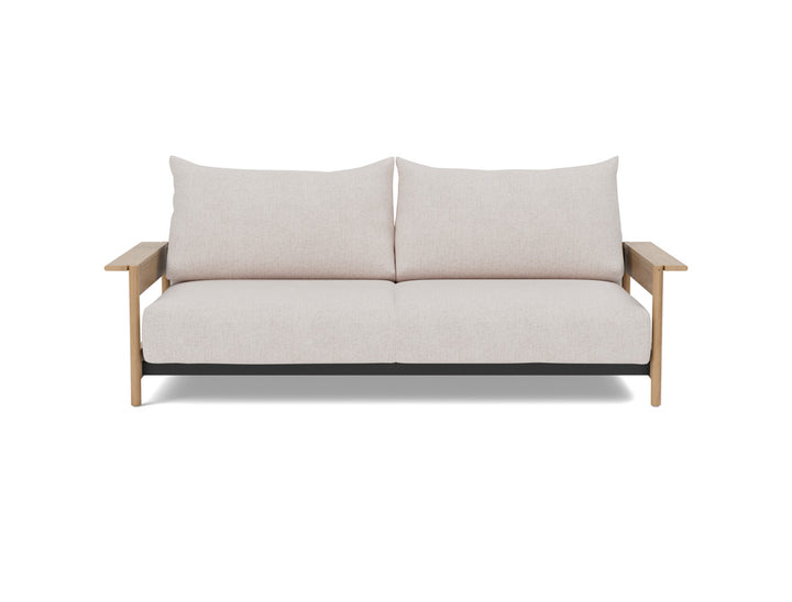 Canapea extensibila Malloy Wood 150x200cm, tesatura la alegere #material_300-weda-sand