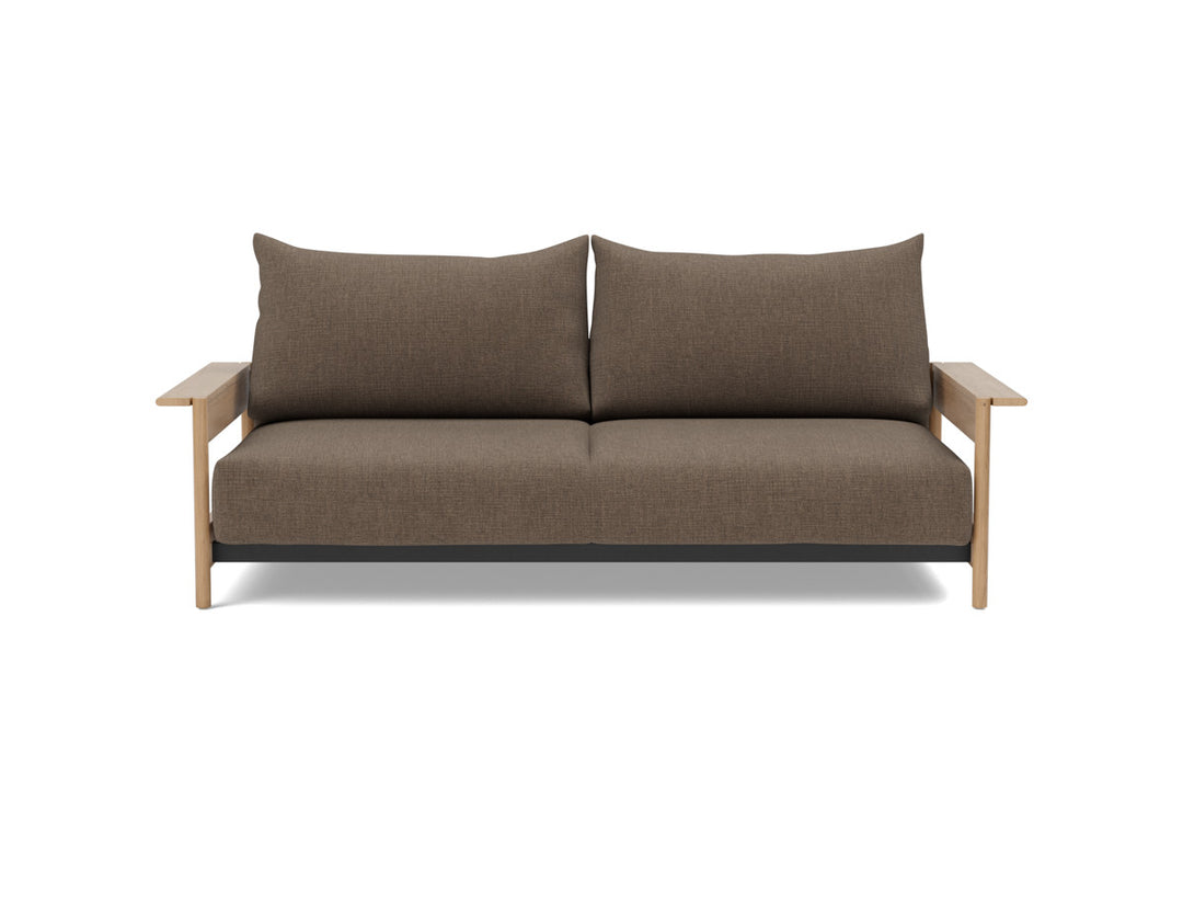 Canapea extensibila Malloy Wood 150x200cm, tesatura la alegere #material_411-esina-cedar-brown