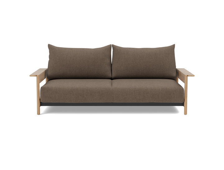 Canapea extensibila Malloy Wood 150x200cm, tesatura la alegere #material_411-esina-cedar-brown