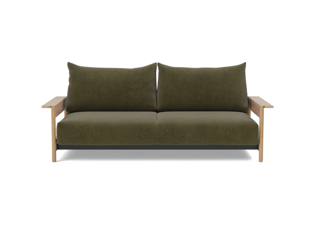 Canapea extensibila Malloy Wood 150x200cm, tesatura la alegere #material_316-cordufine-pine-green