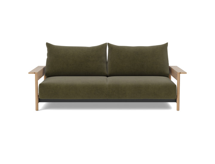 Canapea extensibila Malloy Wood 150x200cm, tesatura la alegere #material_316-cordufine-pine-green