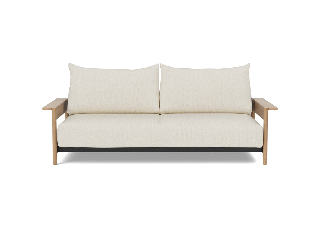 Canapea extensibila Malloy Wood 150x200cm, tesatura la alegere #material_531-boucl-off-white