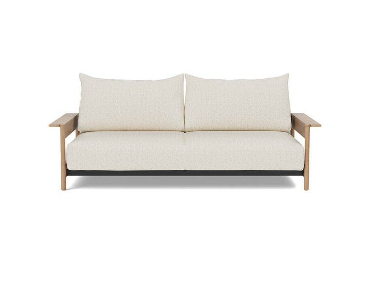 Canapea extensibila Malloy Wood 150x200cm, tesatura la alegere #material_531-boucl-off-white