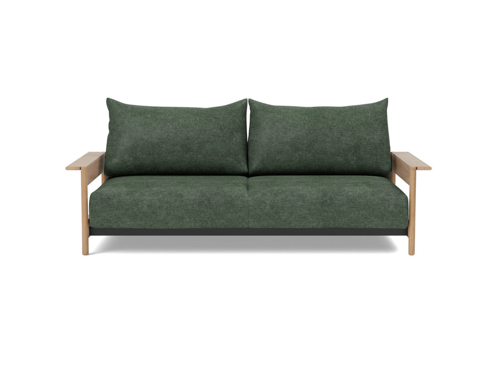 Canapea extensibila Malloy Wood 150x200cm, tesatura la alegere #material_281-avella-pine-green