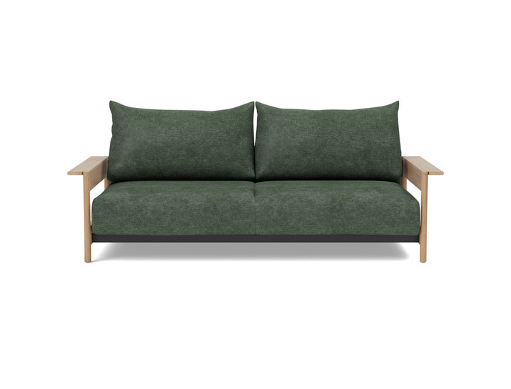 Canapea extensibila Malloy Wood 150x200cm, tesatura la alegere #material_281-avella-pine-green