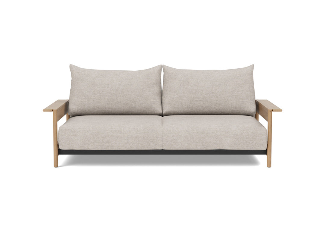 Canapea extensibila Malloy Wood 150x200cm, tesatura la alegere #material_471-yuveno-sand