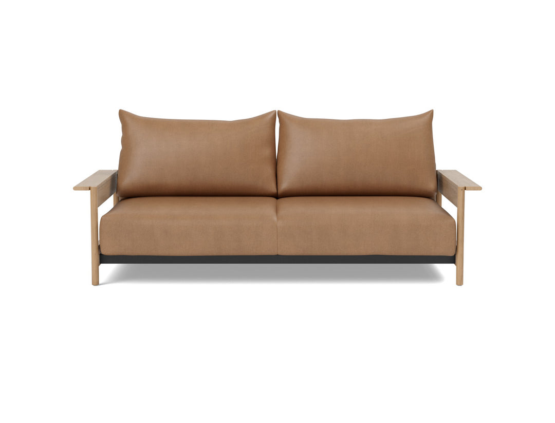 Canapea extensibila Malloy Wood 150x200cm, tesatura la alegere #material_551-faunal-brown