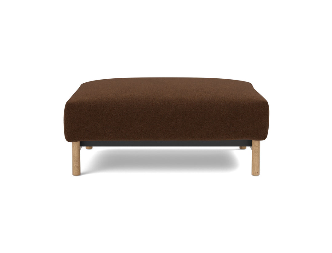 Taburet otoman Malloy Wood 75x100 cm, tesatura la alegere #material_359-taura-cappuccino