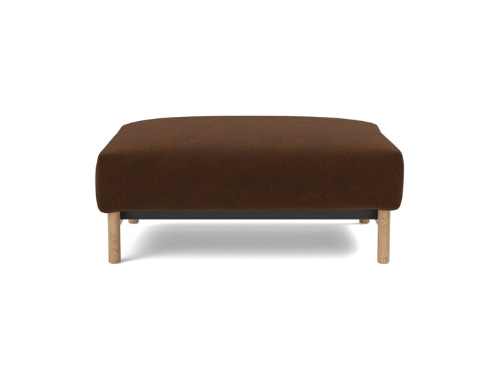 Taburet otoman Malloy Wood 75x100 cm, tesatura la alegere #material_359-taura-cappuccino