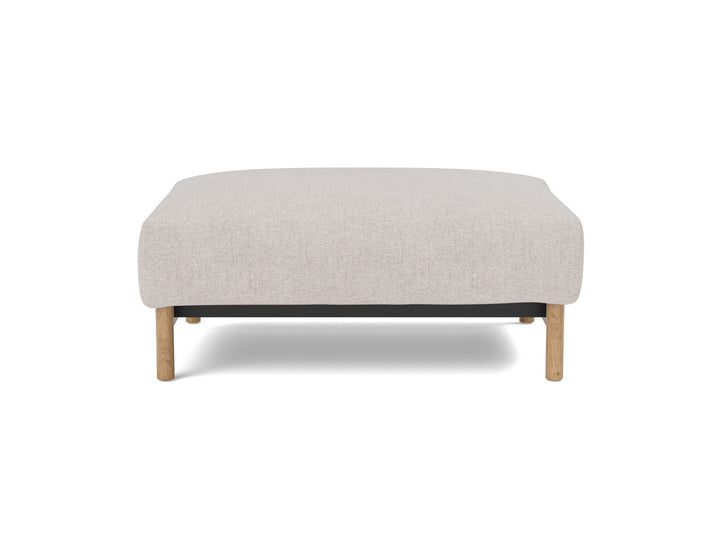 Taburet otoman Malloy Wood 75x100 cm, tesatura la alegere #material_300-weda-sand