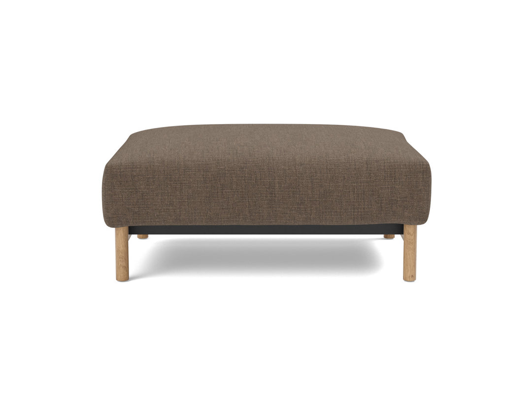 Taburet otoman Malloy Wood 75x100 cm, tesatura la alegere #material_411-esina-cedar-brown