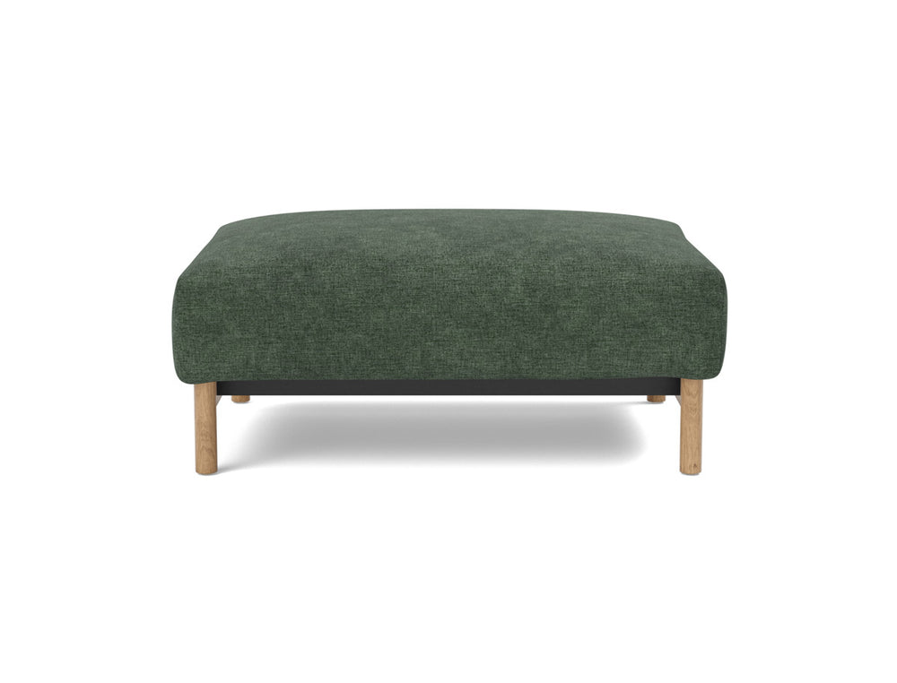 Taburet otoman Malloy Wood 75x100 cm, tesatura la alegere #material_281-avella-pine-green