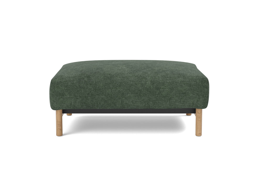 Taburet otoman Malloy Wood 75x100 cm, tesatura la alegere #material_281-avella-pine-green