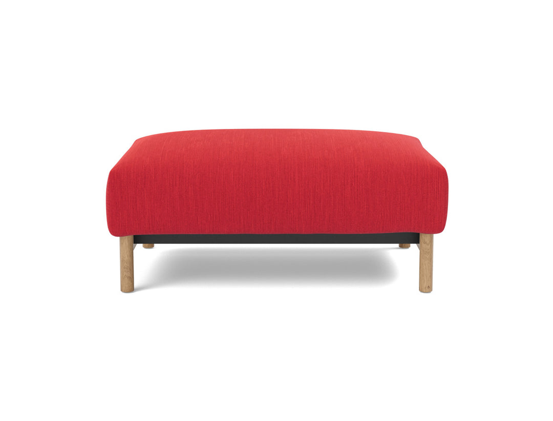 Taburet otoman Malloy Wood 75x100 cm, tesatura la alegere #material_511-elegance-red