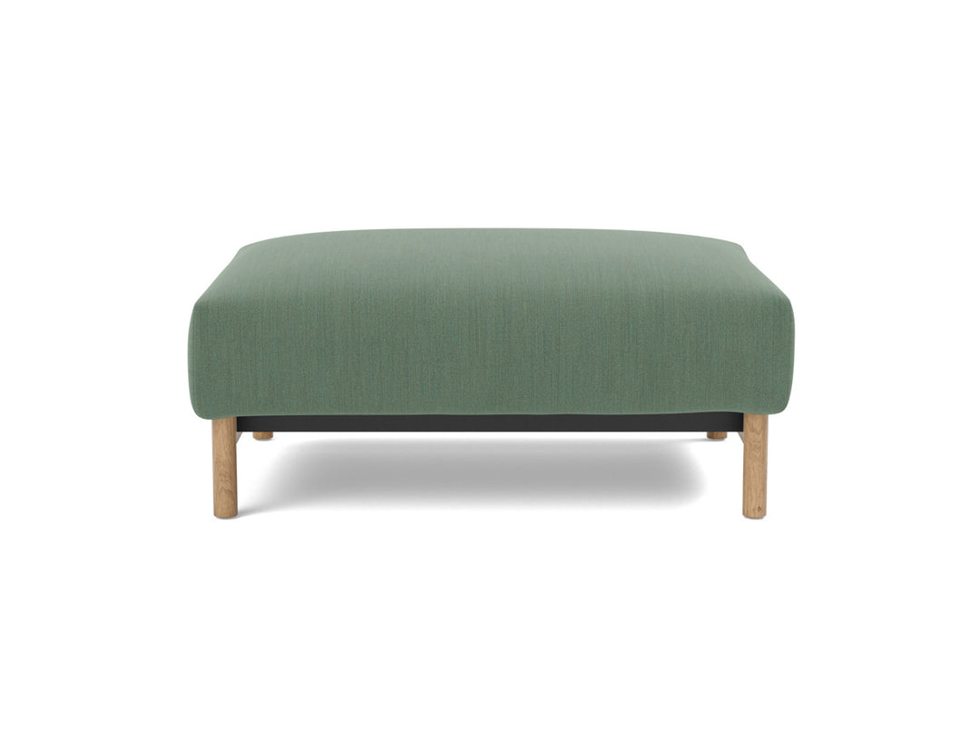 Taburet otoman Malloy Wood 75x100 cm, tesatura la alegere #material_518-elegance-green