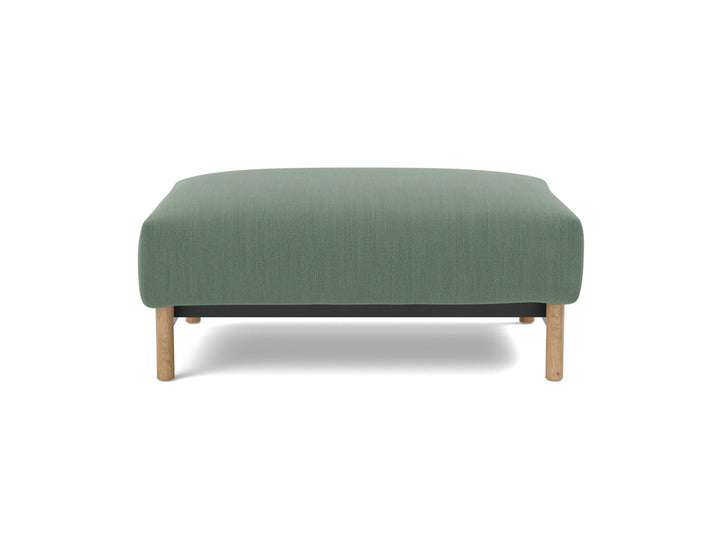 Taburet otoman Malloy Wood 75x100 cm, tesatura la alegere #material_518-elegance-green