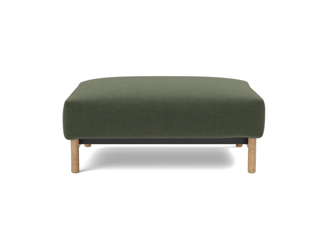Taburet otoman Malloy Wood 75x100 cm, tesatura la alegere #material_413-esina-olive-green