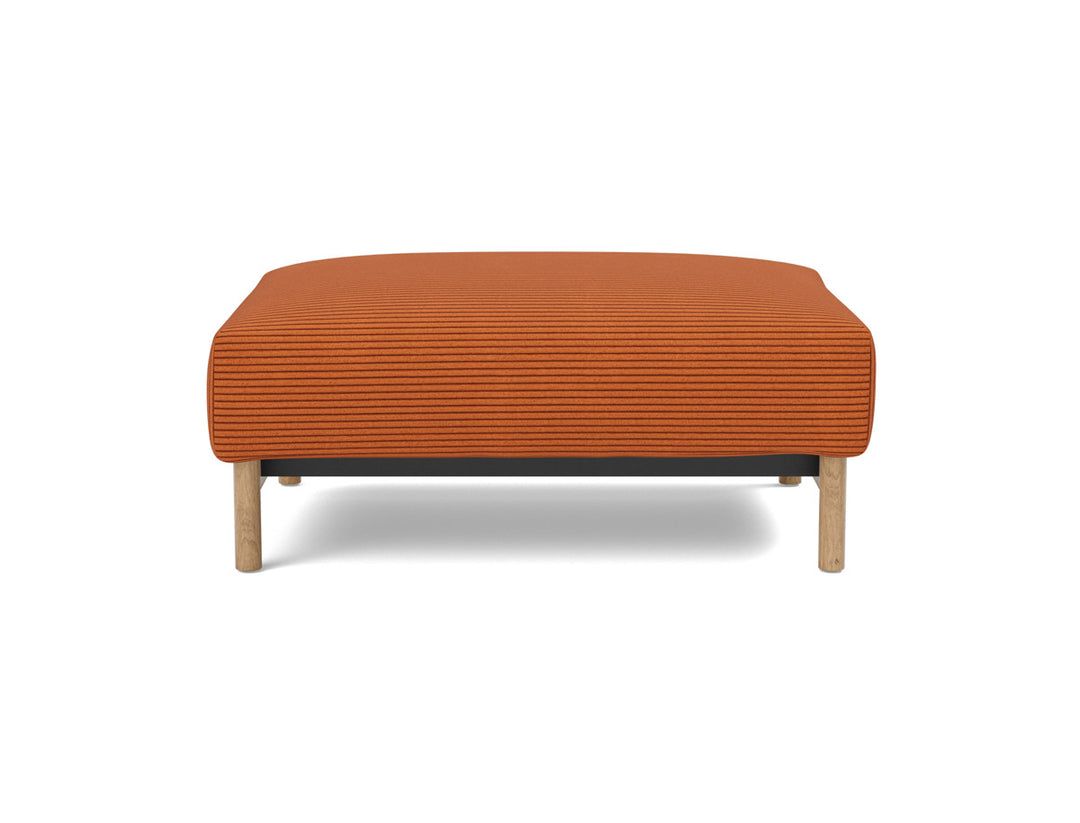 Taburet otoman Malloy Wood 75x100 cm, tesatura la alegere #material_595-corduroy-burnt-orange