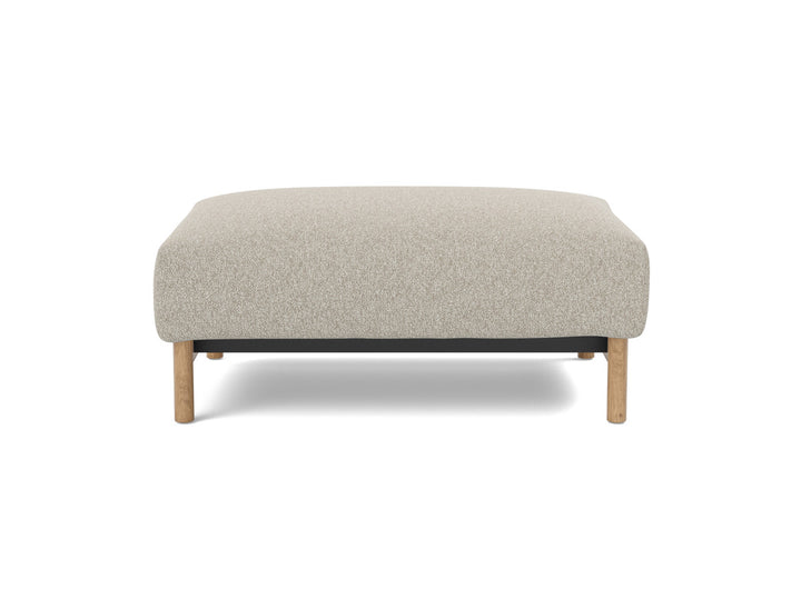 Taburet otoman Malloy Wood 75x100 cm, tesatura la alegere #material_539-boucl-beige