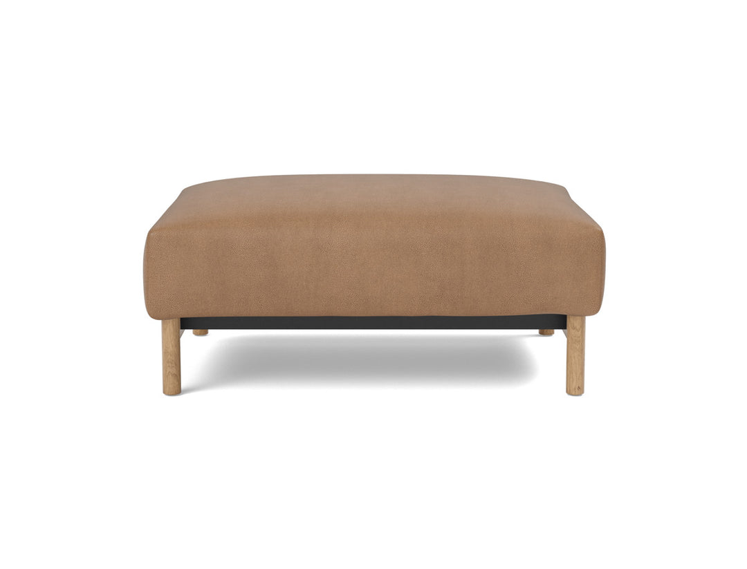 Taburet otoman Malloy Wood 75x100 cm, tesatura la alegere #material_551-faunal-brown