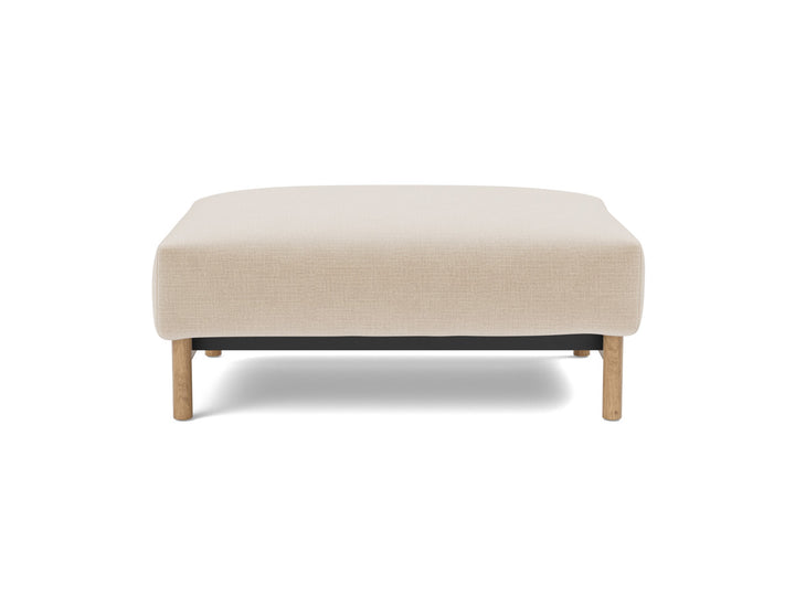 Taburet otoman Malloy Wood 75x100 cm, tesatura la alegere #material_410-esina-almond
