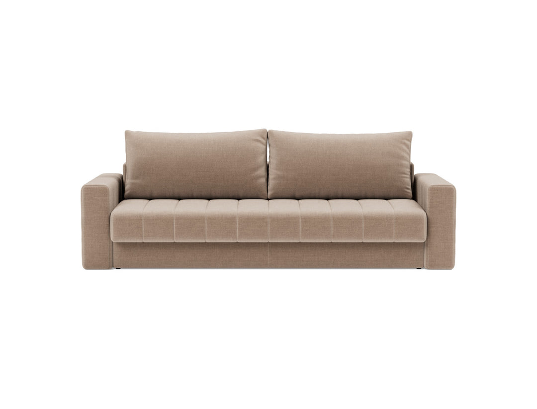 Canapea extensibila cu brate, Akello, 140x200 cm, tesatura la alegere #material_417-esina-mocha
