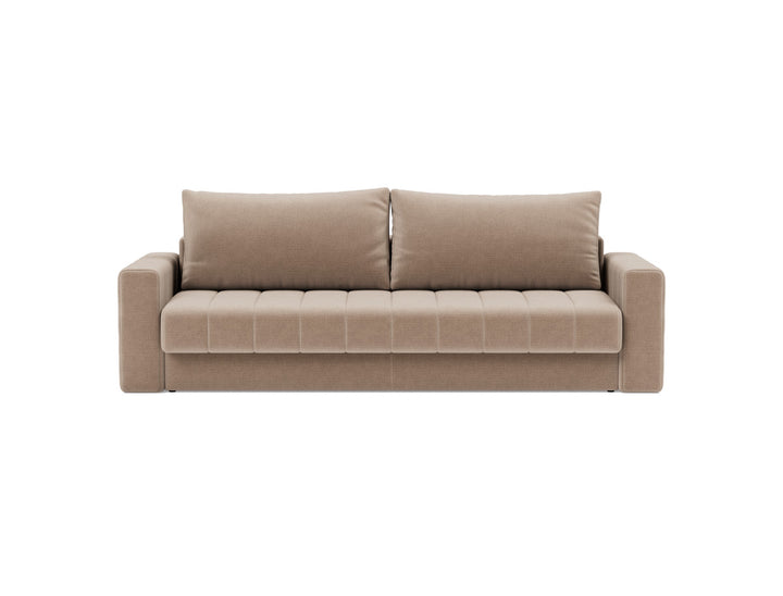 Canapea extensibila cu brate, Akello, 140x200 cm, tesatura la alegere #material_417-esina-mocha