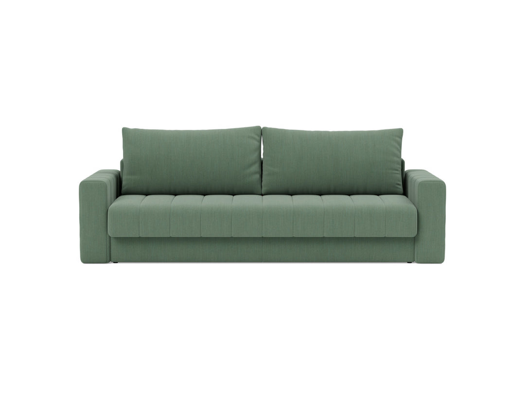 Canapea extensibila cu brate, Akello, 140x200 cm, tesatura la alegere #material_518-elegance-green