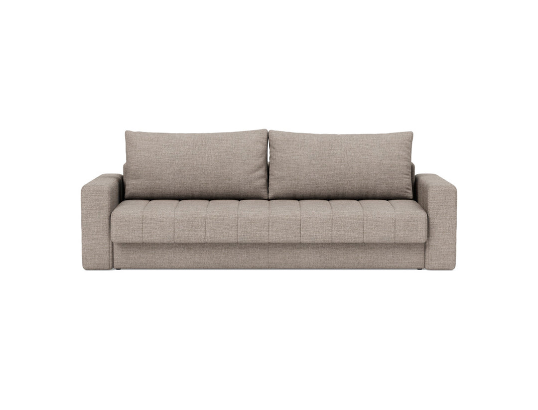 Canapea extensibila cu brate, Akello, 140x200 cm, tesatura la alegere #material_472-yuveno-warm-grey