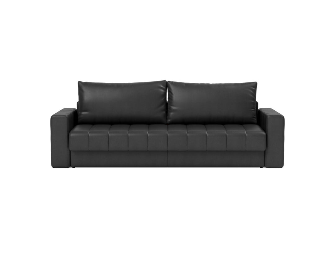 Canapea extensibila cu brate, Akello, 140x200 cm, tesatura la alegere #material_550-faunal-black