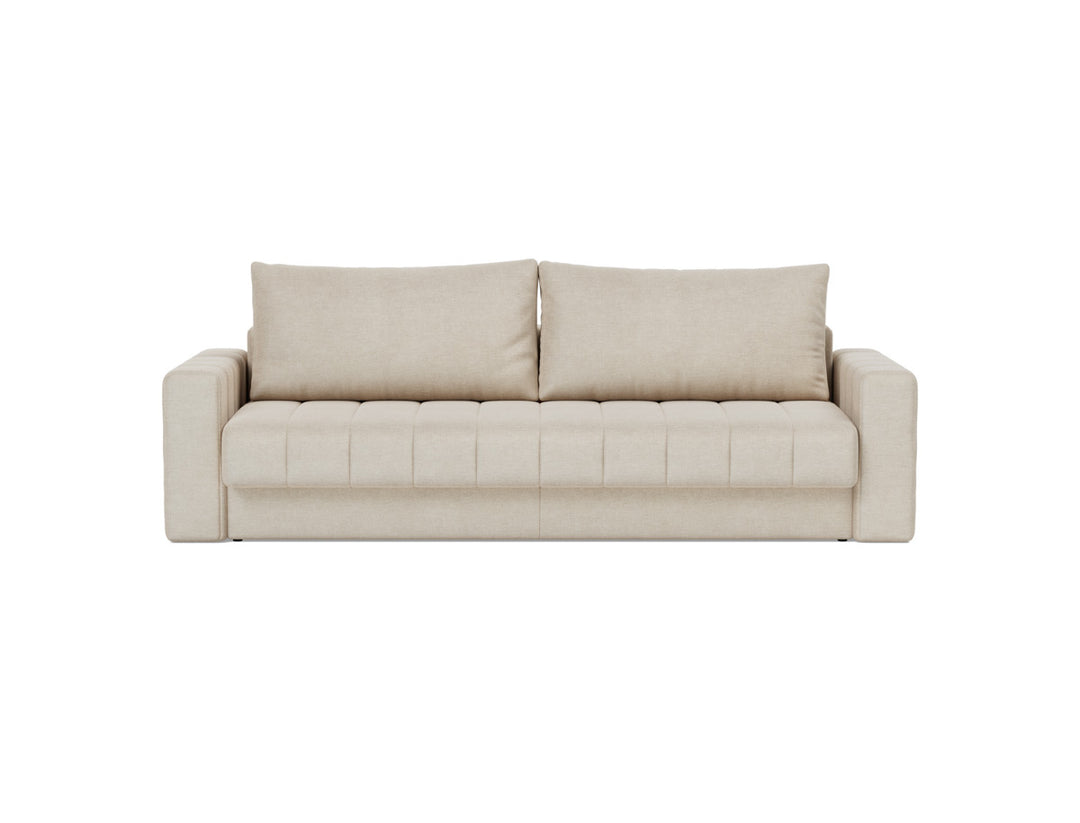 Canapea extensibila cu brate, Akello, 140x200 cm, tesatura la alegere #material_586-phobos-latte