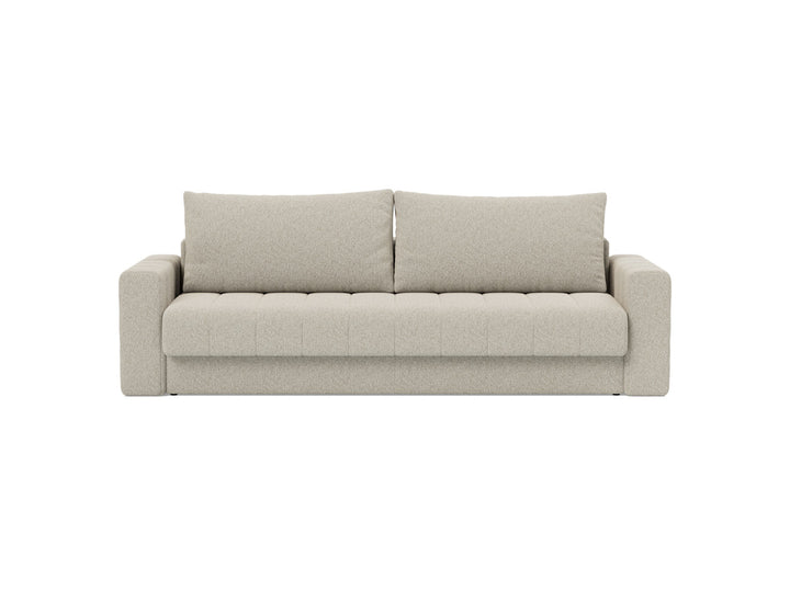 Canapea extensibila cu brate, Akello, 140x200 cm, tesatura la alegere #material_539-boucl-beige