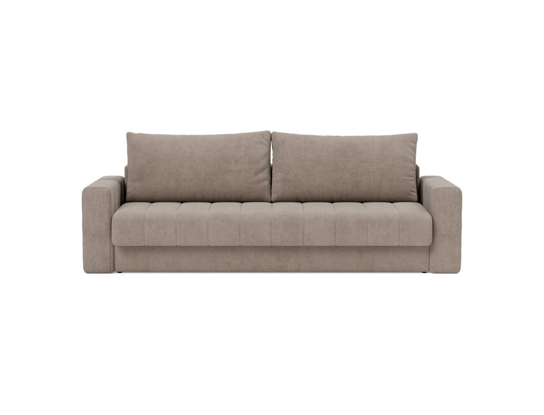 Canapea extensibila cu brate, Akello, 140x200 cm, tesatura la alegere #material_318-cordufine-beige