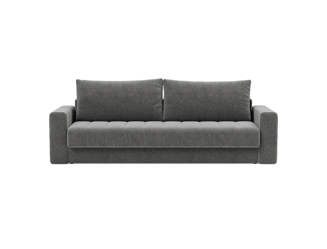 Canapea extensibila cu brate, Akello, 140x200 cm, tesatura la alegere #material_563-twist-charcoal
