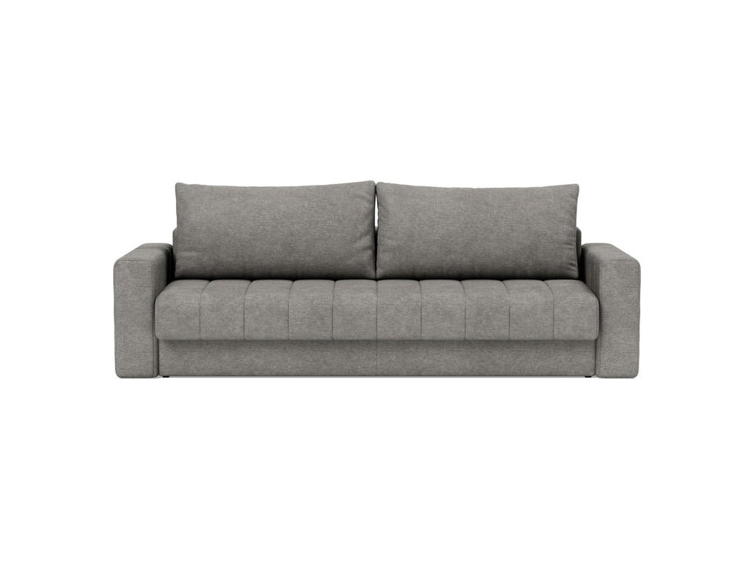 Canapea extensibila cu brate, Akello, 140x200 cm, tesatura la alegere #material_282-avella-warm-grey