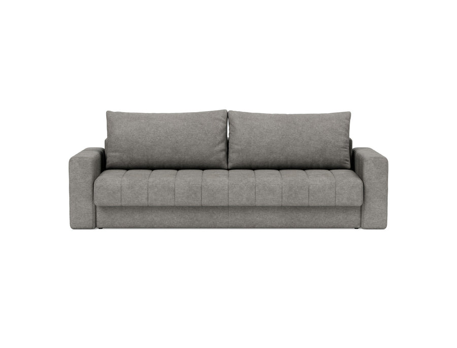 Canapea extensibila cu brate, Akello, 140x200 cm, tesatura la alegere #material_282-avella-warm-grey