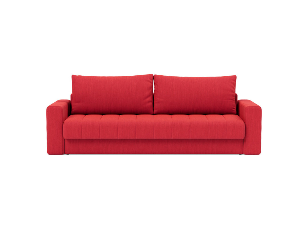 Canapea extensibila cu brate, Akello, 140x200 cm, tesatura la alegere #material_511-elegance-red
