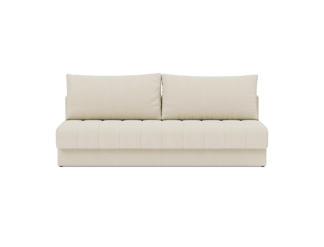 Canapea extensibila, Akello, 140x200 cm, tesatura la alegere #material_594-corduroy-ivory