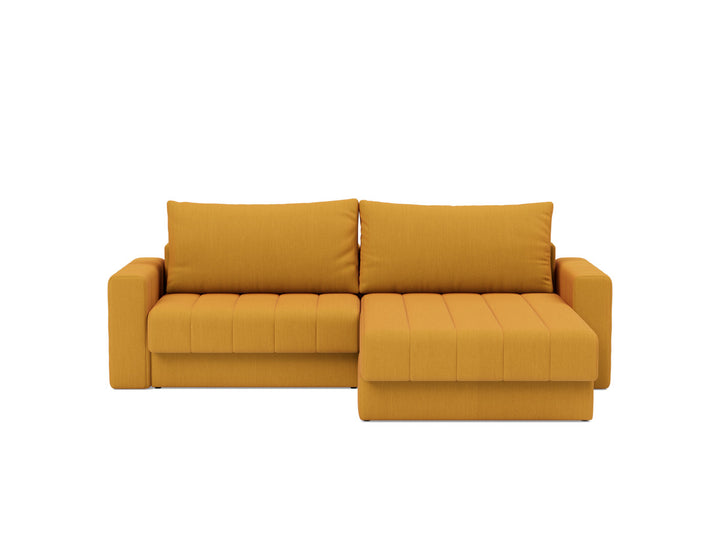 Canapea extensibila cu sezlong si brate, Akello, 187x200 cm, tesatura la alegere #material_507-elegance-burned-curry