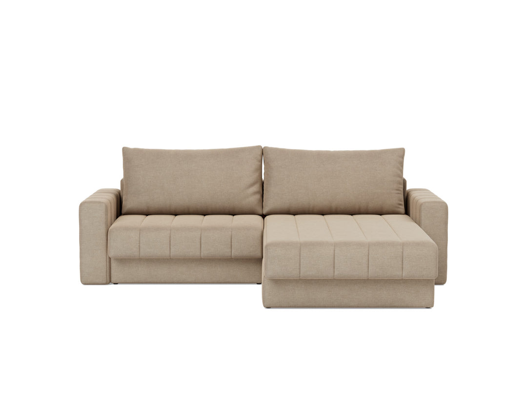 Canapea extensibila cu sezlong si brate, Akello, 187x200 cm, tesatura la alegere #material_587-phobos-mocha