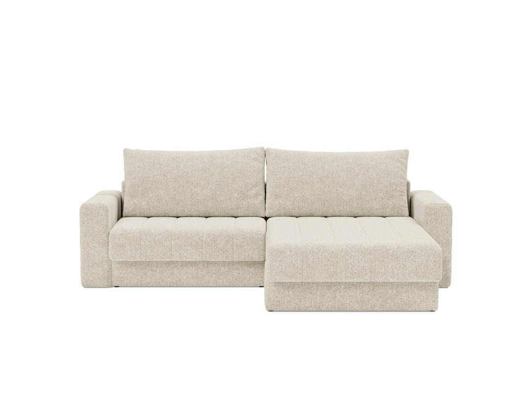 Canapea extensibila cu sezlong si brate, Akello, 187x200 cm, tesatura la alegere #material_357-taura-off-white