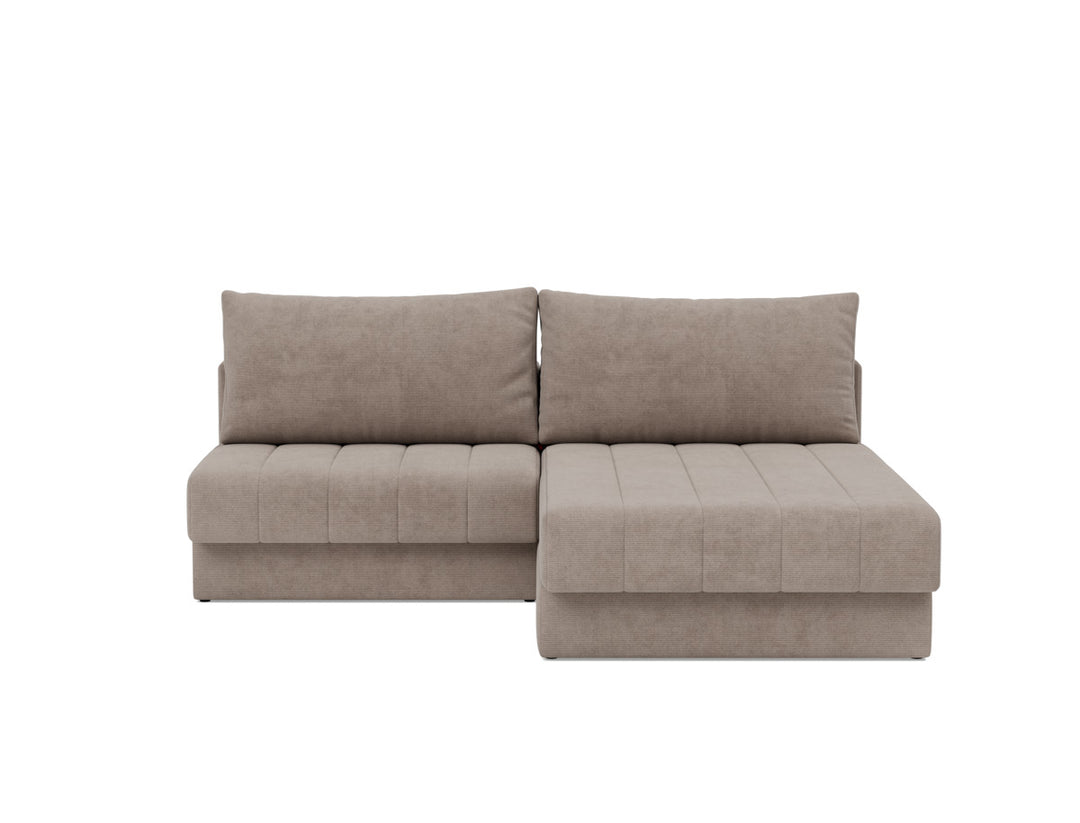 Canapea extensibila cu sezlong, Akello, 187x200 cm, tesatura la alegere #material_318-cordufine-beige