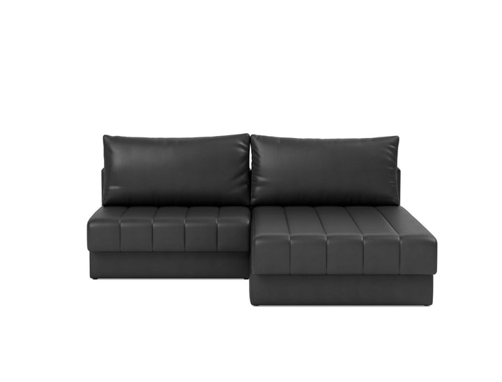 Canapea extensibila cu sezlong, Akello, 187x200 cm, tesatura la alegere #material_550-faunal-black